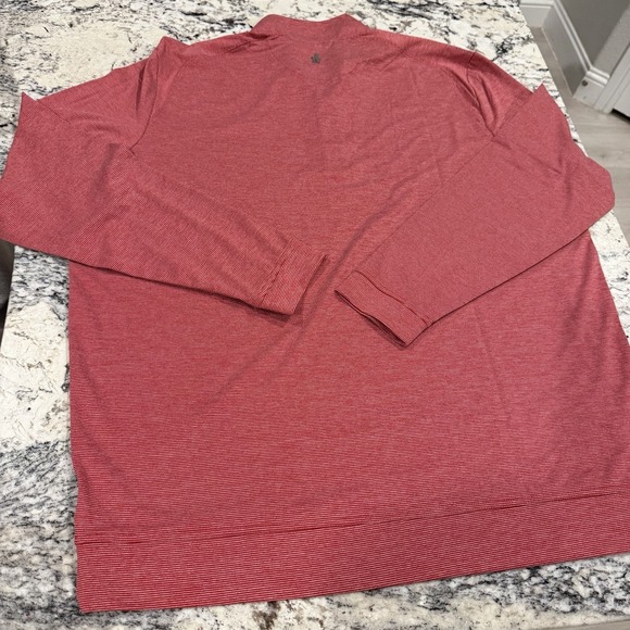 JOHNNIE O Oklahoma Sooners Mens Crimson XL Quarter Zip Pullover Red Long Sleeve - Picture 12 of 13